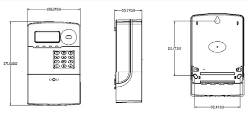 DDZY876 STS Prepayment Postpayment Single Phase Two Wire Keypad Electronic RF LoRa PLC GPRS 3G 4G Module Communication Split Smart Energy Meter