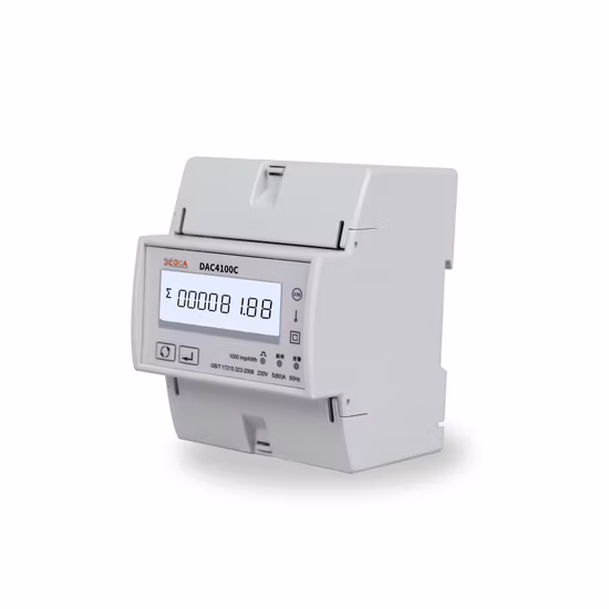 Dac4100c Rail DIN monophasé Modbus Compteur d'énergie intelligent à télécommande